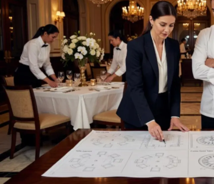 Coordination entre équipe événementielle et restaurant gastronomique