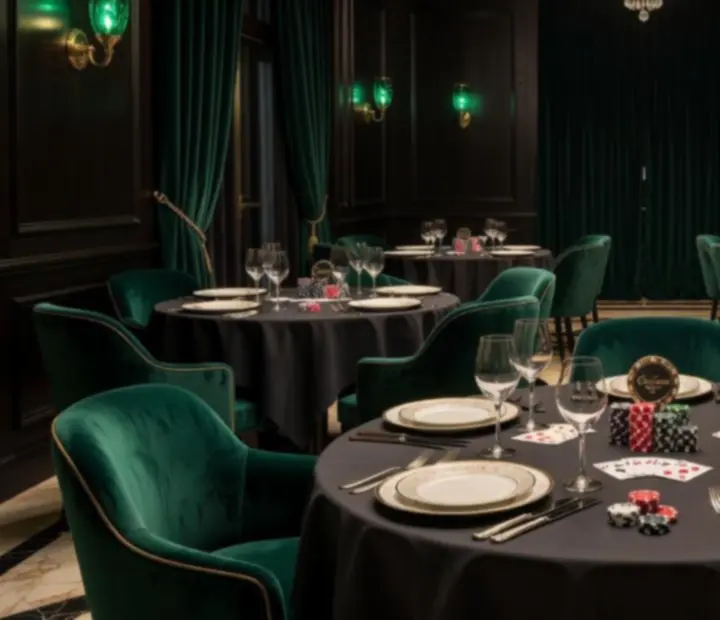 Intérieur d'un restaurant gastronomique partenaire d'Aube Cedre
